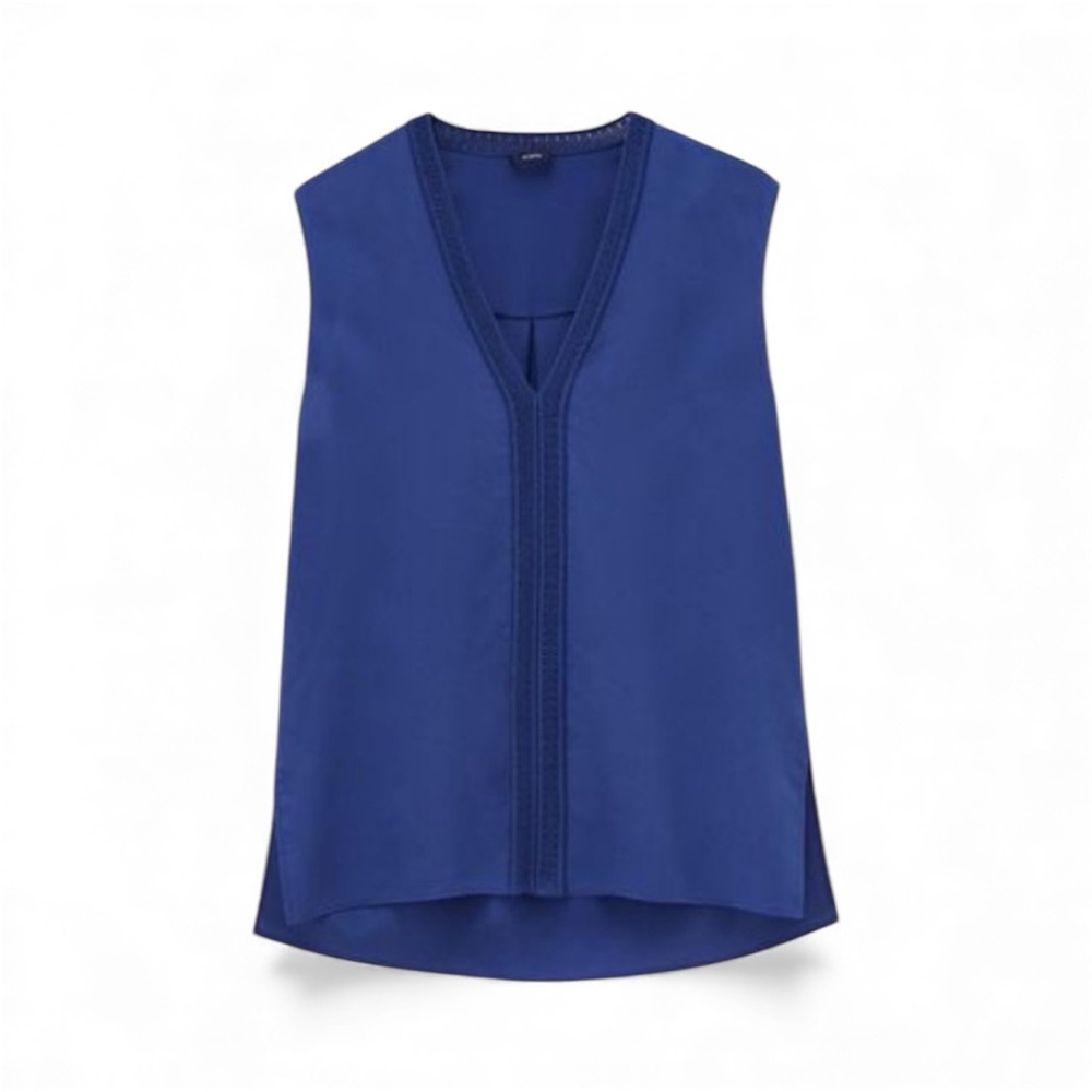 Elie Tahari Royal Blue Sleeveless Blouse